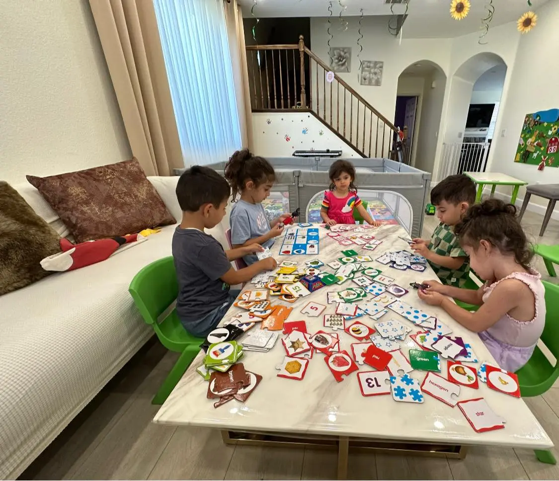 Preschool children learning in our magical storybook classroom in Palmdale